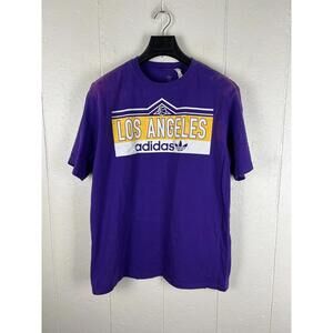 Los Angeles Lakers Shirt Mens Extra Large Purple Graphic Crew Neck Short Sleeve